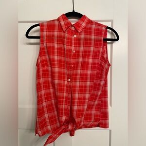 J. Crew Tie Button Down Tank